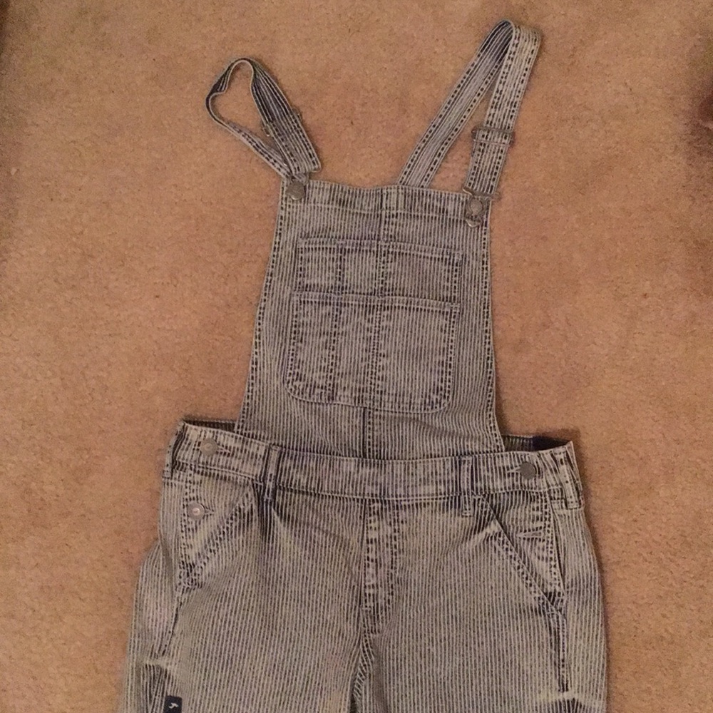 Pinstripe overalls